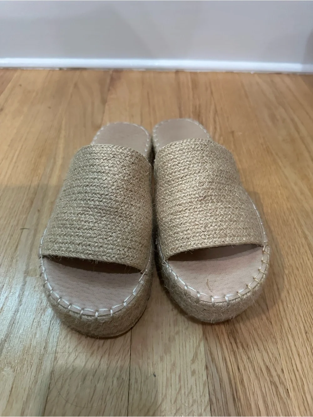Women's Natural Woven Espadrille Slide - Neutral